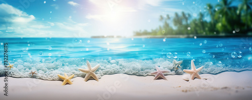 Sandy Beach With Starfish © iwaart