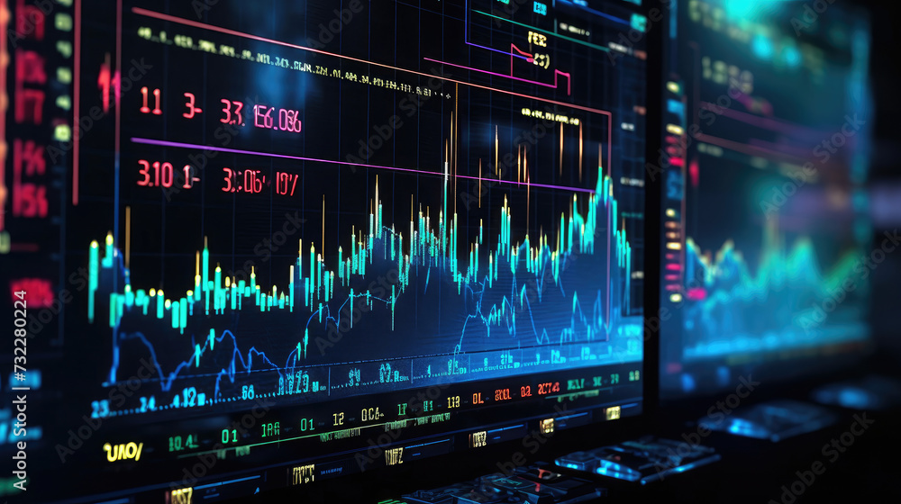 Digital Stock exchange panel Digital Stock exchange panel