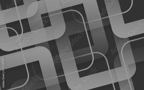 Black premium abstract background with luxury gradient geometric elements. Rich background for exclusive design.