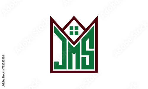 JMS initial letter real estate builders logo design vector. construction ,housing, home marker, property, building, apartment, flat, compartment, business, corporate, house rent, rental, commercial
