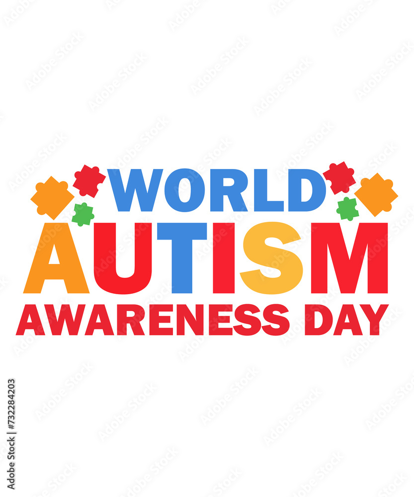 world autism awareness day text