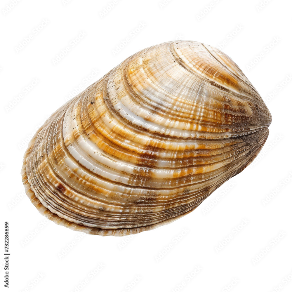 Clam in Shell. Isolated on Transparent or White Background, PNG Clam in Shell. Isolated on Transparent or White Background, PNG