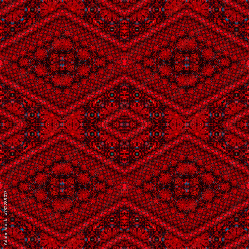Seamless decorative diamond geometric pattern. Simple symmetric folk repeat tracery with rhombuses. Ethnic ancient design for rug, plaid, blanket, cover, fabric, textile, fashion. Seamless decorative diamond geometric pattern. Simple symmetric folk repeat tracery with rhombuses. Ethnic ancient design for rug, plaid, blanket, cover, fabric, textile, fashion.