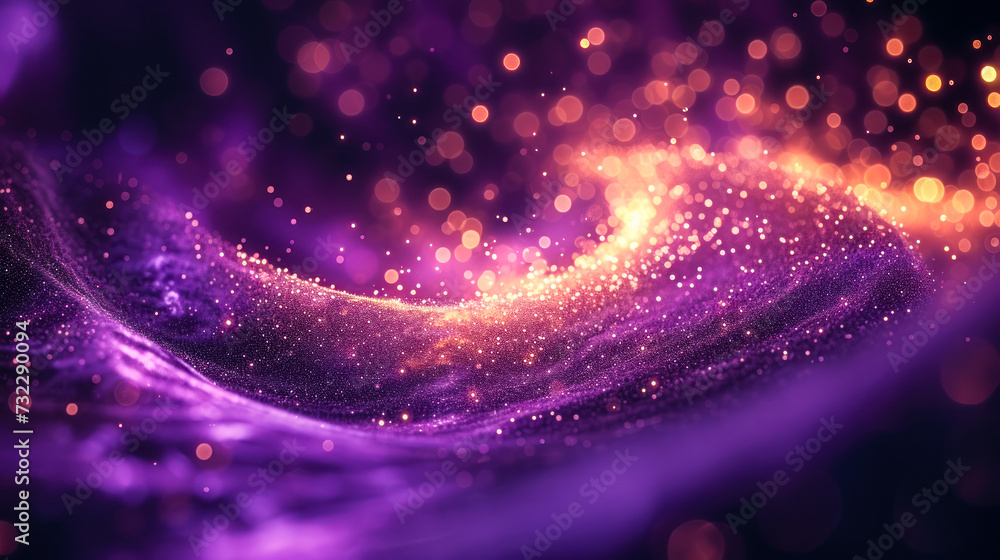 Magical swirl of sparkling particles in a dreamy purple haze, embodying fantasy, magic, and the ethereal beauty of a mystical universe Magical swirl of sparkling particles in a dreamy purple haze, embodying fantasy, magic, and the ethereal beauty of a mystical universe