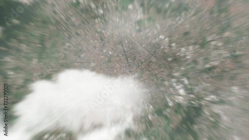 Zoom from space on Busto Arsizio - Italy photo