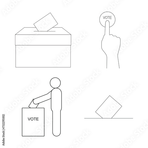 general election icon vector