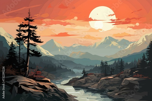  about beautiful landscape on generative AI 