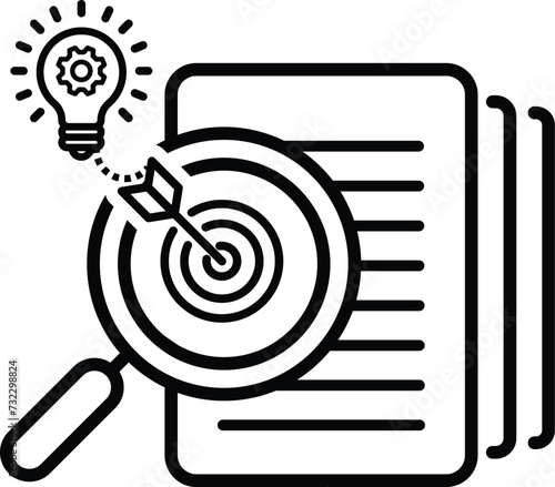 define icon six sigma vector DMAIC sign