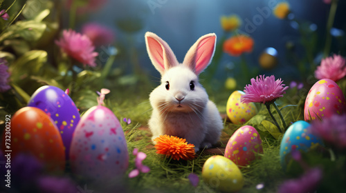 A cute little Easter bunny