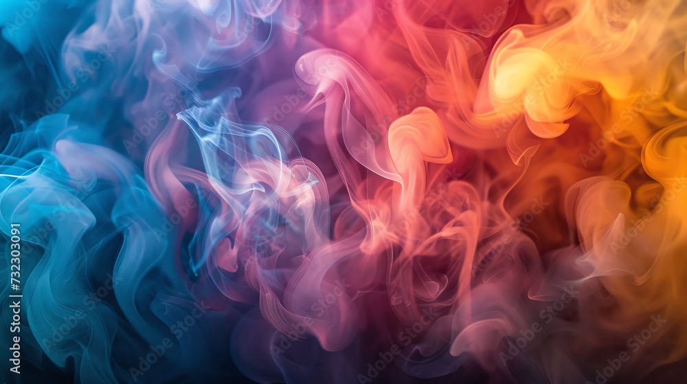 Abstract colorful smoke on background Abstract colorful smoke on background
