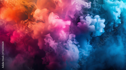 Abstract colorful smoke on background © Mystic