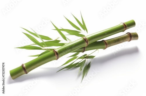 Bamboo plant Isolated on a white background 