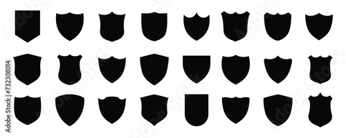 Shield icon set. Shields. Protect shield security vector.  Shield security vector. Collection of security shield icons. Security s Hield symbols. Vector illustration19 photo