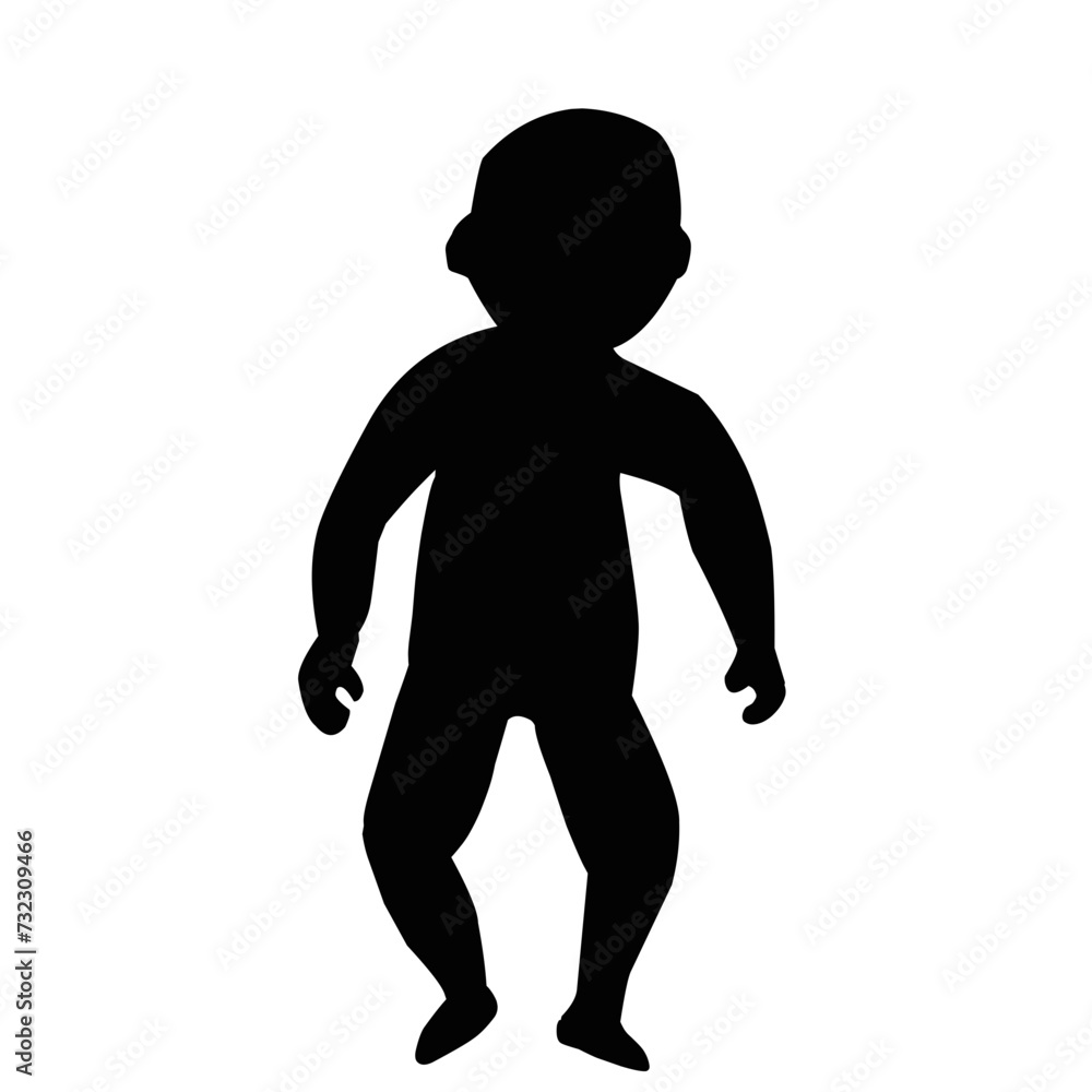 Silhouette Of A Todler 