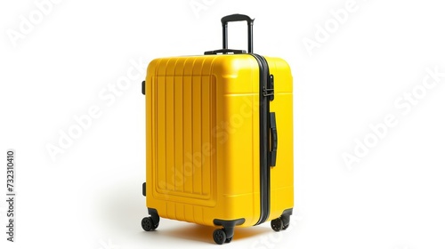 travel suitcase isolated on white background