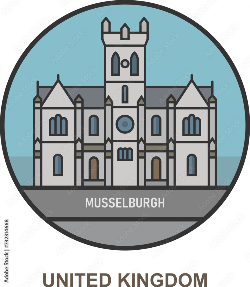 Fototapeta premium Musselburgh. Cities and towns in United Kingdom