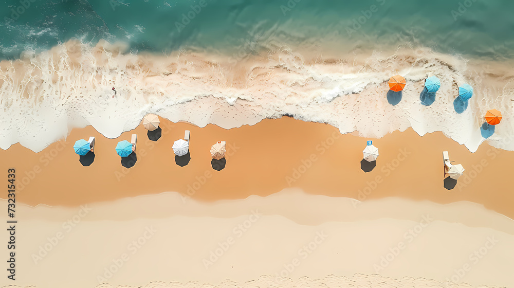 Obraz premium Abstract beautiful beach background with crystal clear water