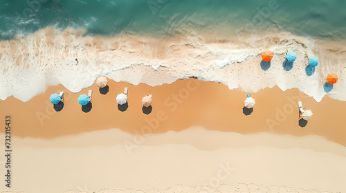 Abstract beautiful beach background with crystal clear water © jiejie