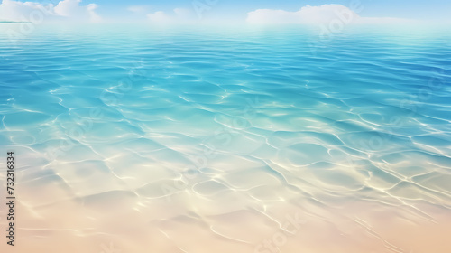 Abstract beautiful beach background with crystal clear water