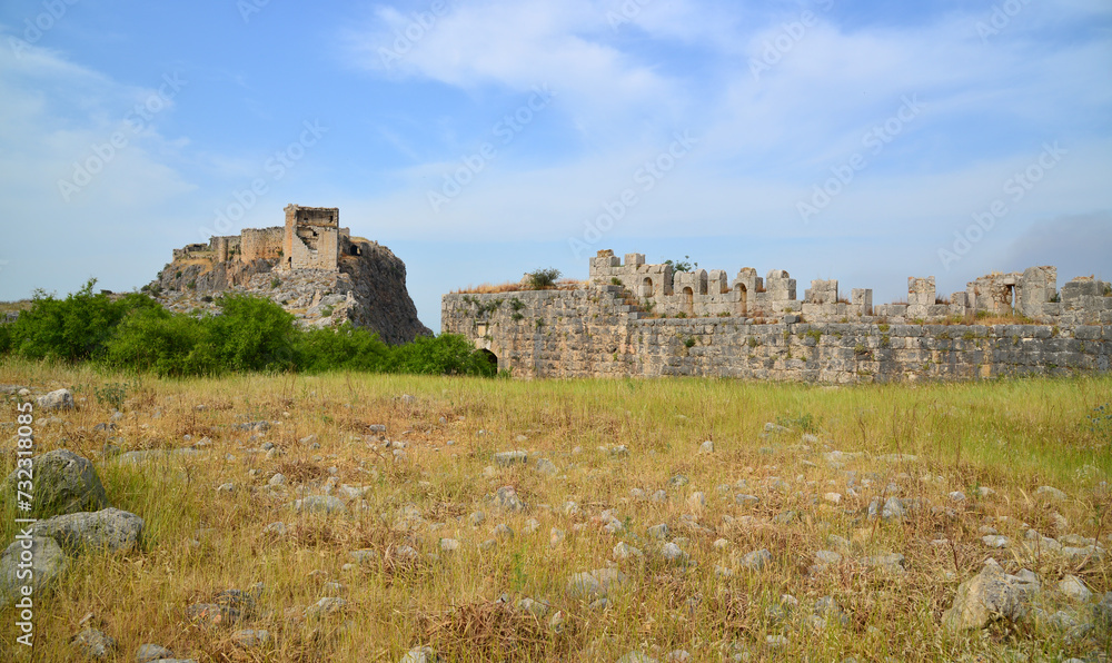 Anavarza Ancient City in Adana, Turkey.
