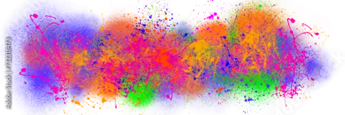 Panel kuchenny z motywem street art abstract colorful spray paint elements