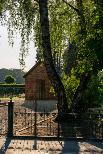 Shed on cemetery of church in Loenen, The Netherlands. © Fons