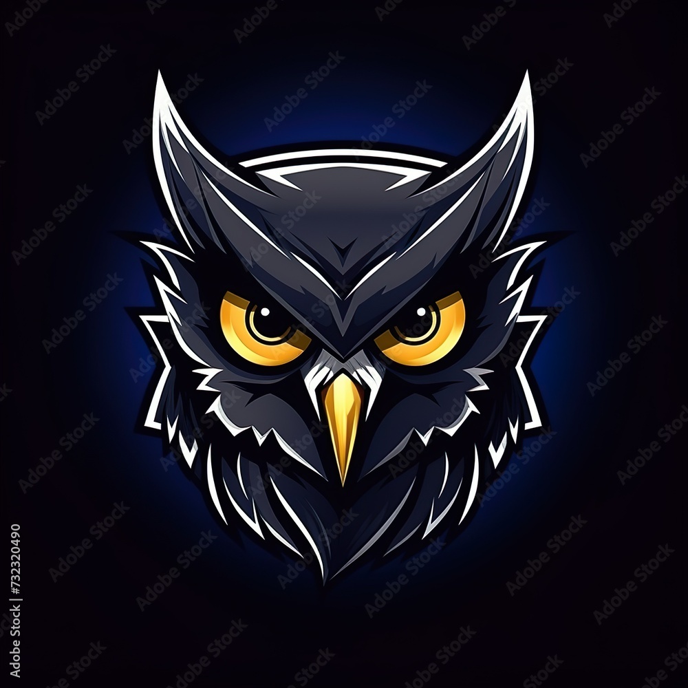 vector design owl Mascot gaming and esport logo