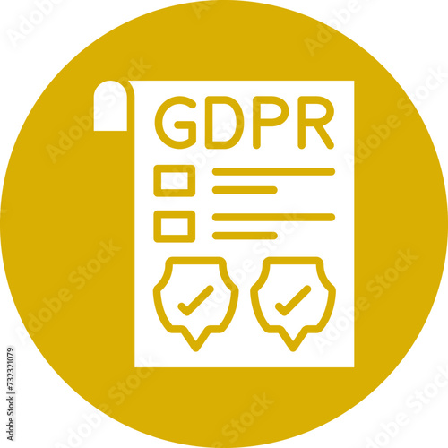 Gdpr Policy Icon Style
