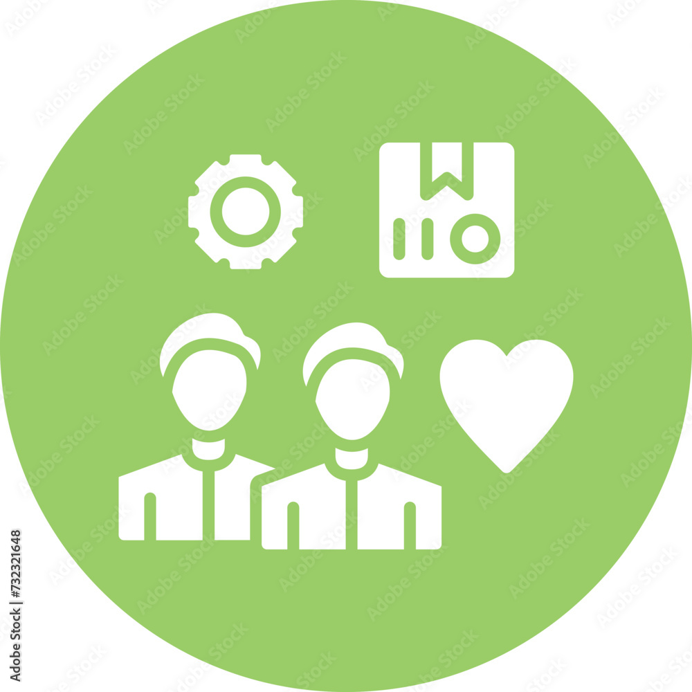 Famine Relief Team Icon Style Famine Relief Team Icon Style