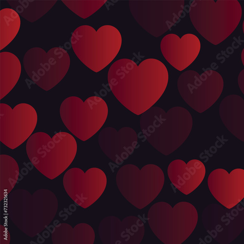 valentine background with hearts 37457