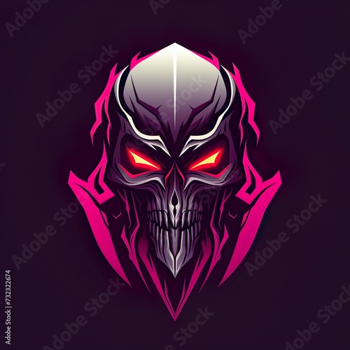 vector design skull Mascot gaming and esport logo