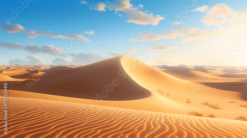 Desert background  desert landscape photography with golden sand dunes