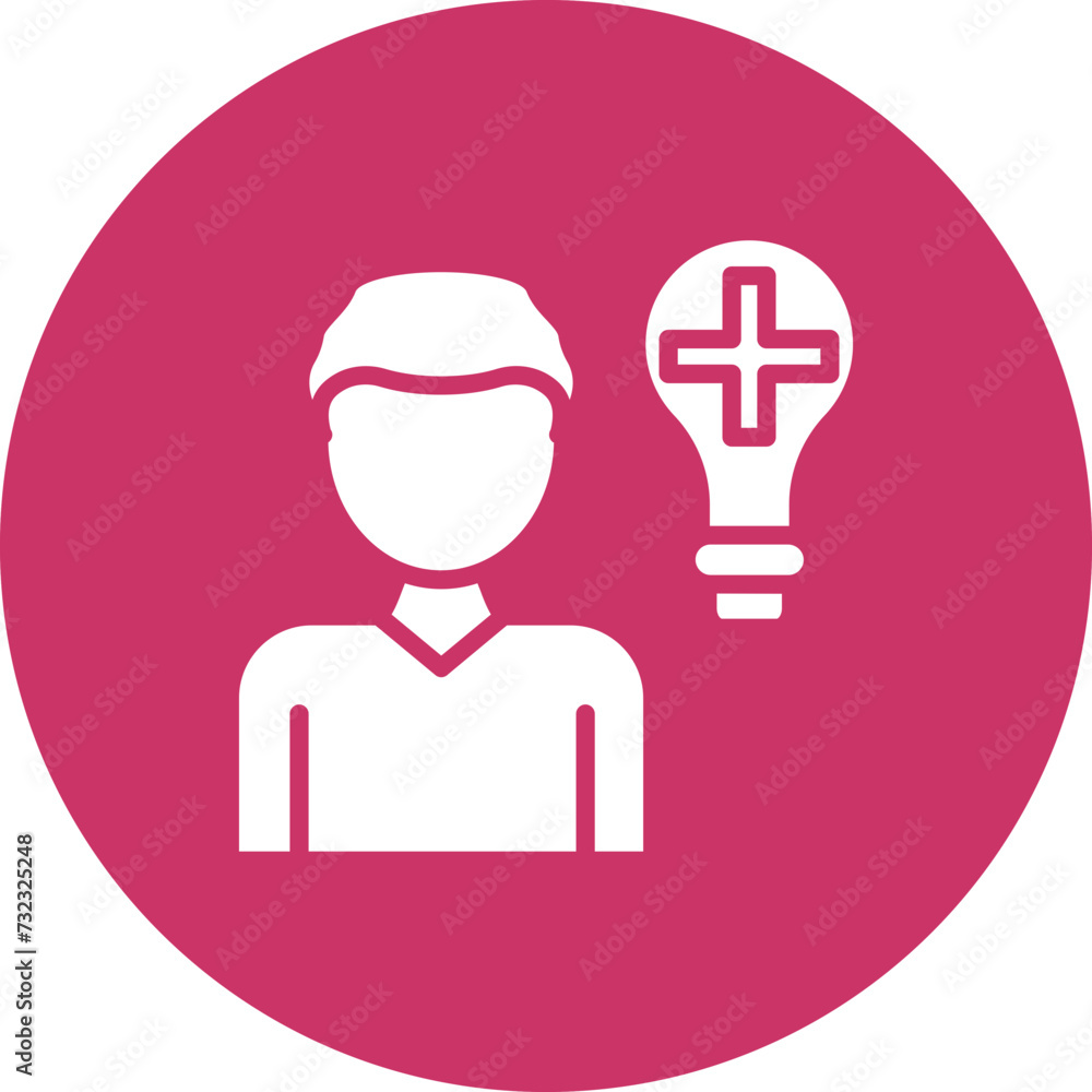 Positive Thinking Icon Style Positive Thinking Icon Style