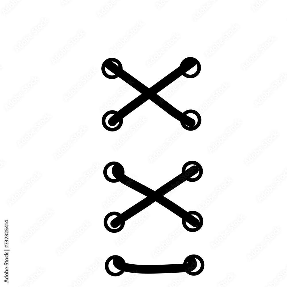 Tied Black Shoelacs Tied Black Shoelacs