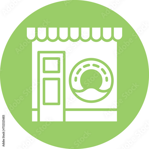 Donut Shop Icon Style