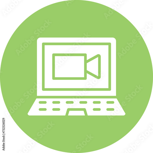 Videocall Discussion Icon Style