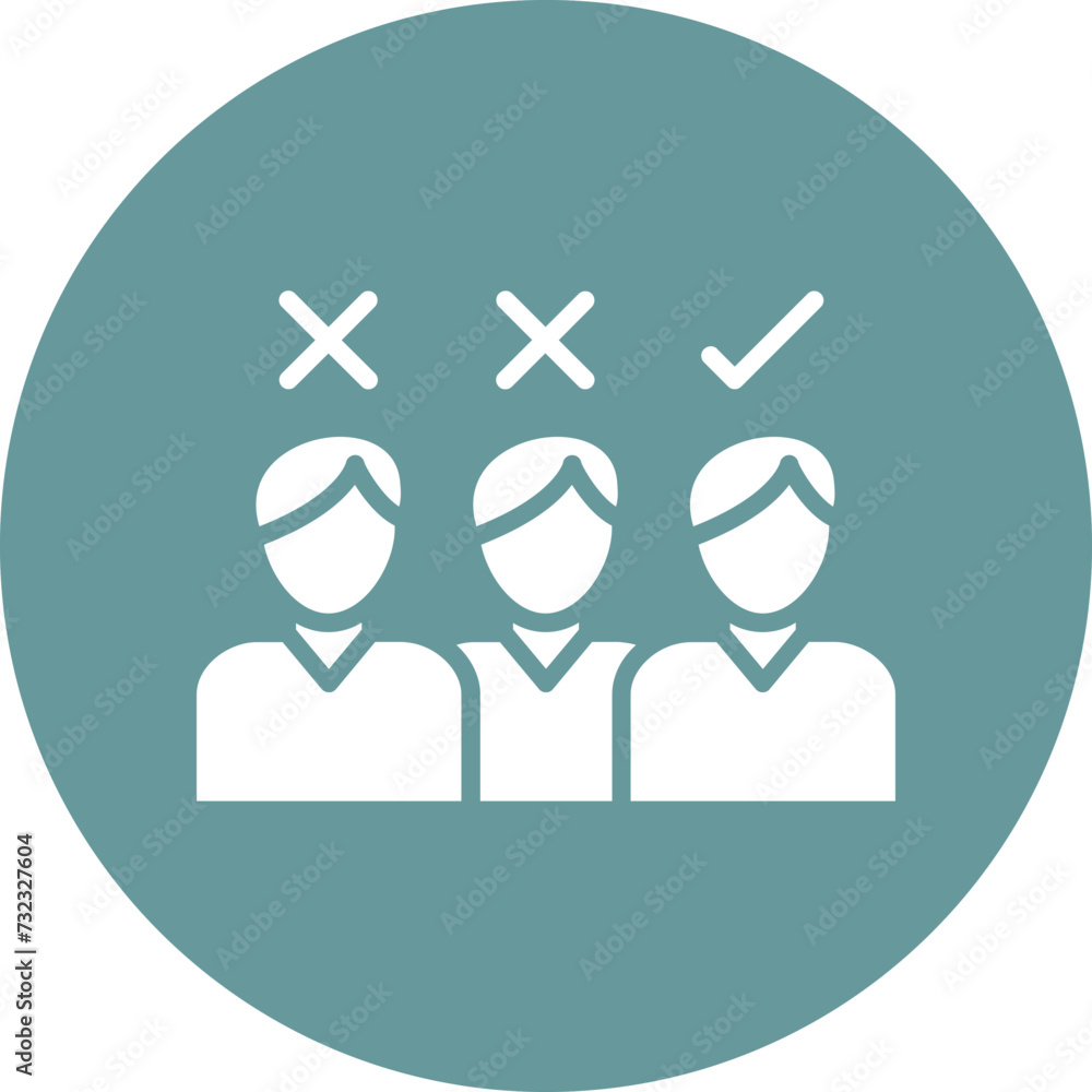 Foto Discrimination Icon Style