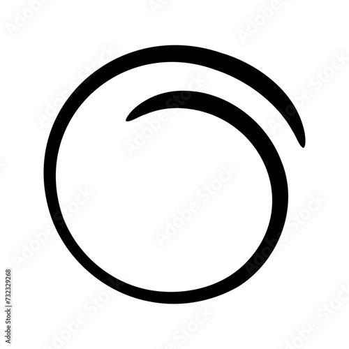 Abstract circle border vector design