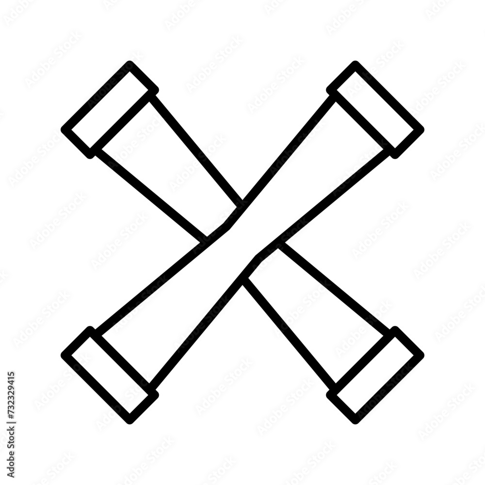 Photography Cross line icon vector design, cancel symbol.