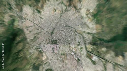 Earth Zoom on Tepic City - Mexico photo