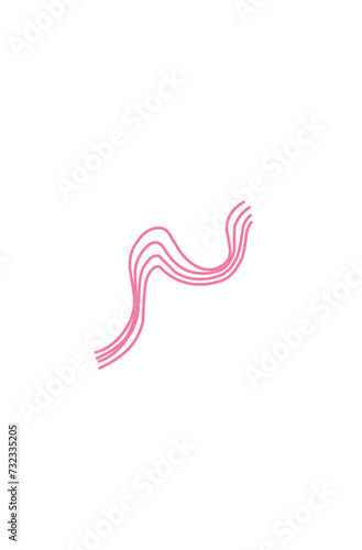 Pink Wavy Lines 