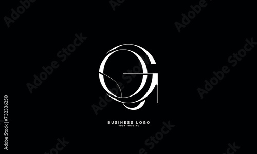 GQ, QG, G, Q, Abstract Letters Logo Monogram