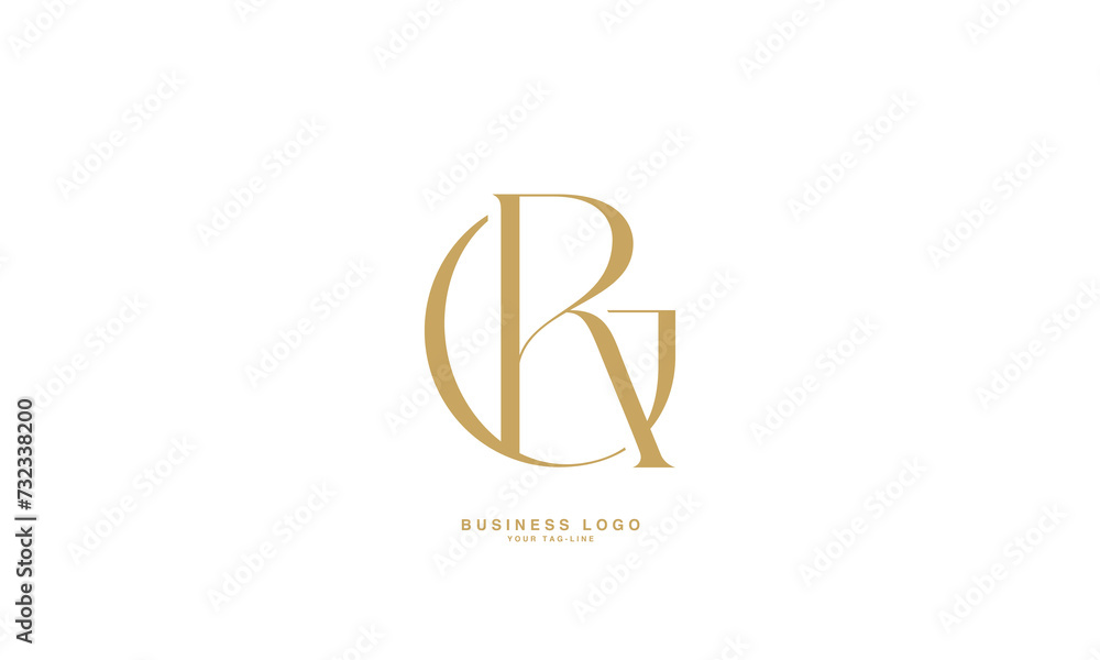 Obraz premium GR, RG, R, G, Abstract Letters Logo Monogram