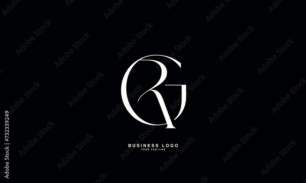 GR, RG, R, G, Abstract Letters Logo Monogram GR, RG, R, G, Abstract Letters Logo Monogram