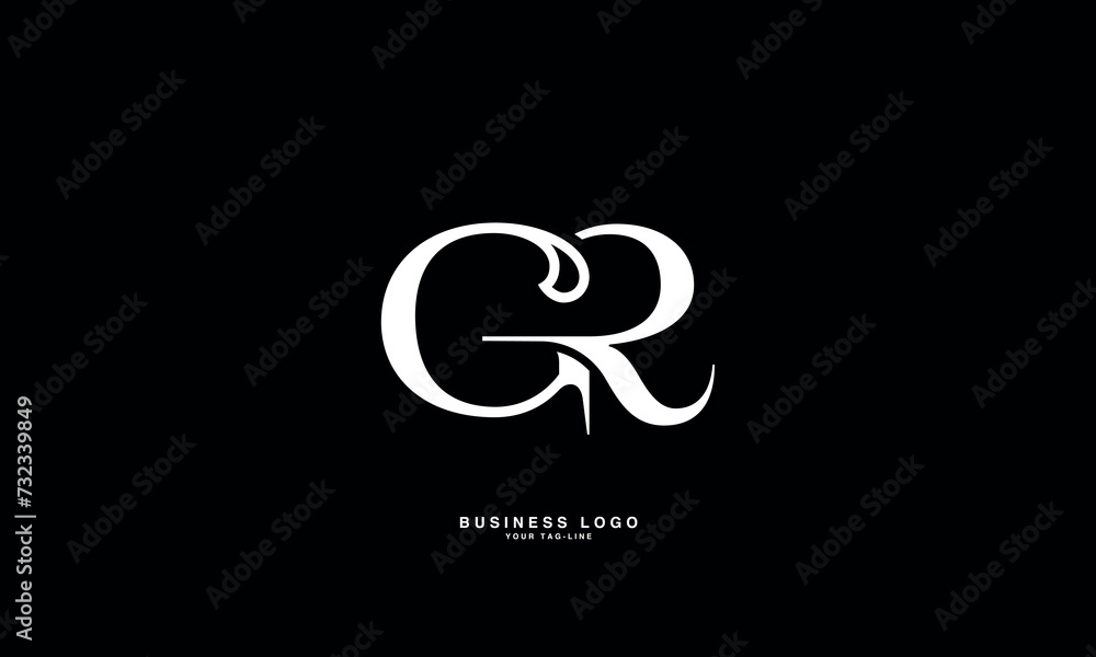 GR, RG, R, G, Abstract Letters Logo Monogram GR, RG, R, G, Abstract Letters Logo Monogram