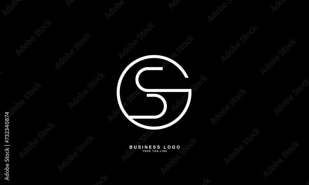 GS, SG, G, S, Abstract Letters Logo Monogram
