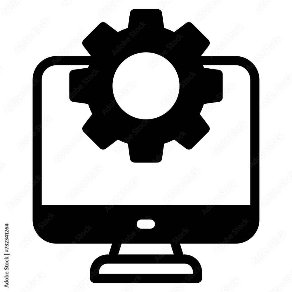 computer setting, computer repair icon computer setting, computer repair icon