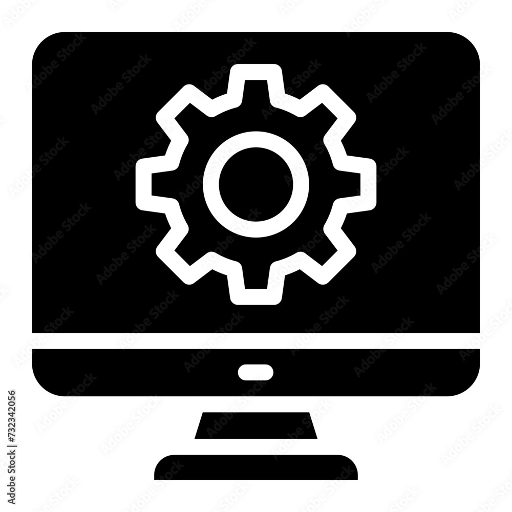 computer setting, computer repair icon computer setting, computer repair icon