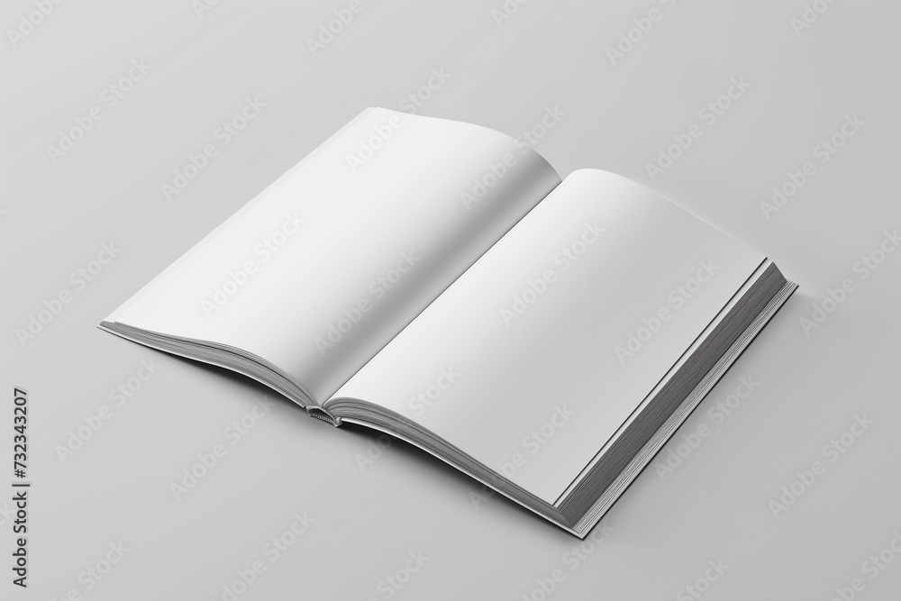 пустая книга или презентация на белом фоне пустая книга или презентация на белом фоне