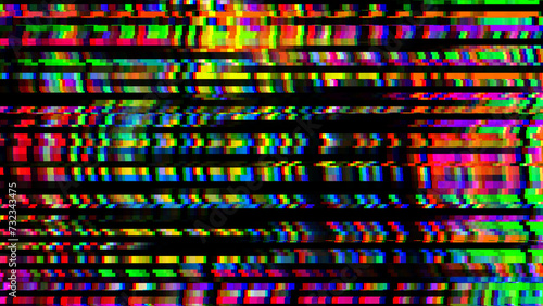 abstract colorful background noise glitch